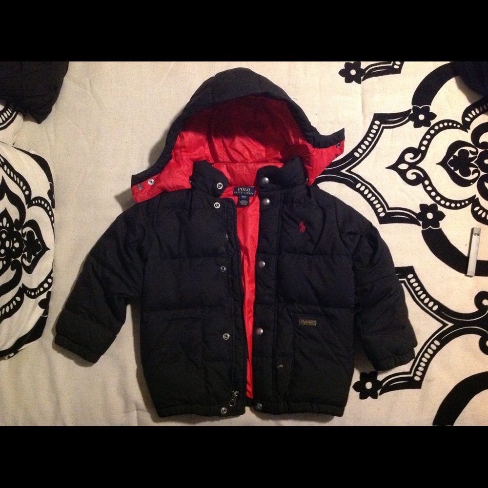 Ralph Lauren Hooded Down Jacket Size 4/4T